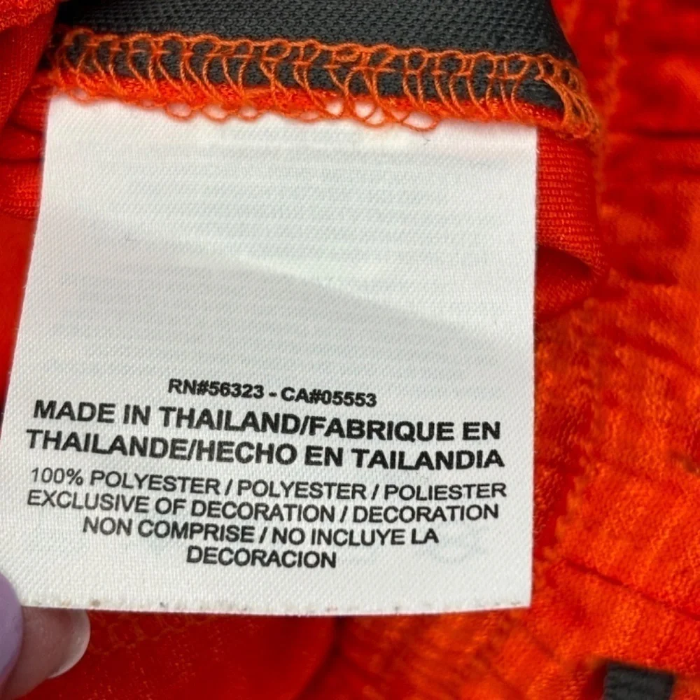 Nike Boys Shorts Size Small Orange Dark Gray Elastic Tie Waist Athletic Shorts‎